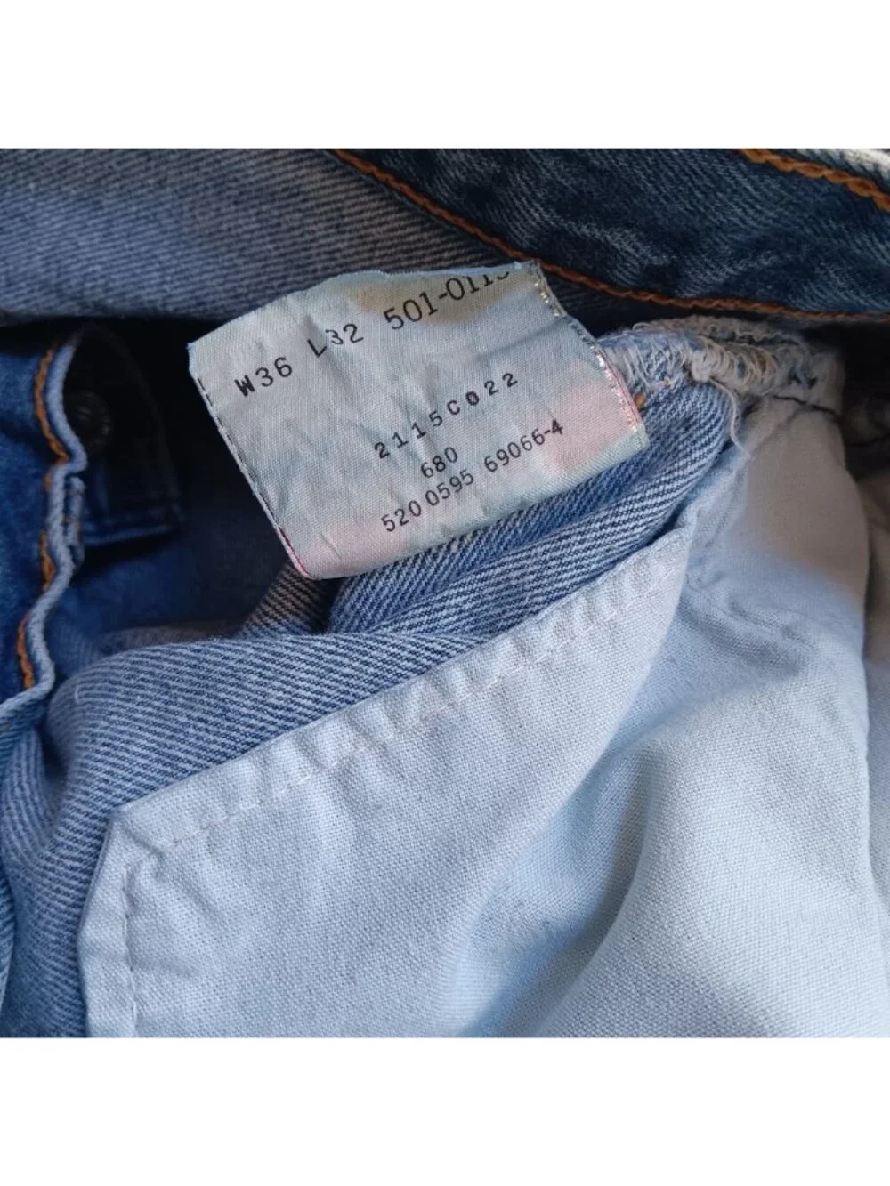 True Vintage 36x32 Levis 501 Buttonfly USA MADE Jeans W36 L32 Prime Grunge Fade